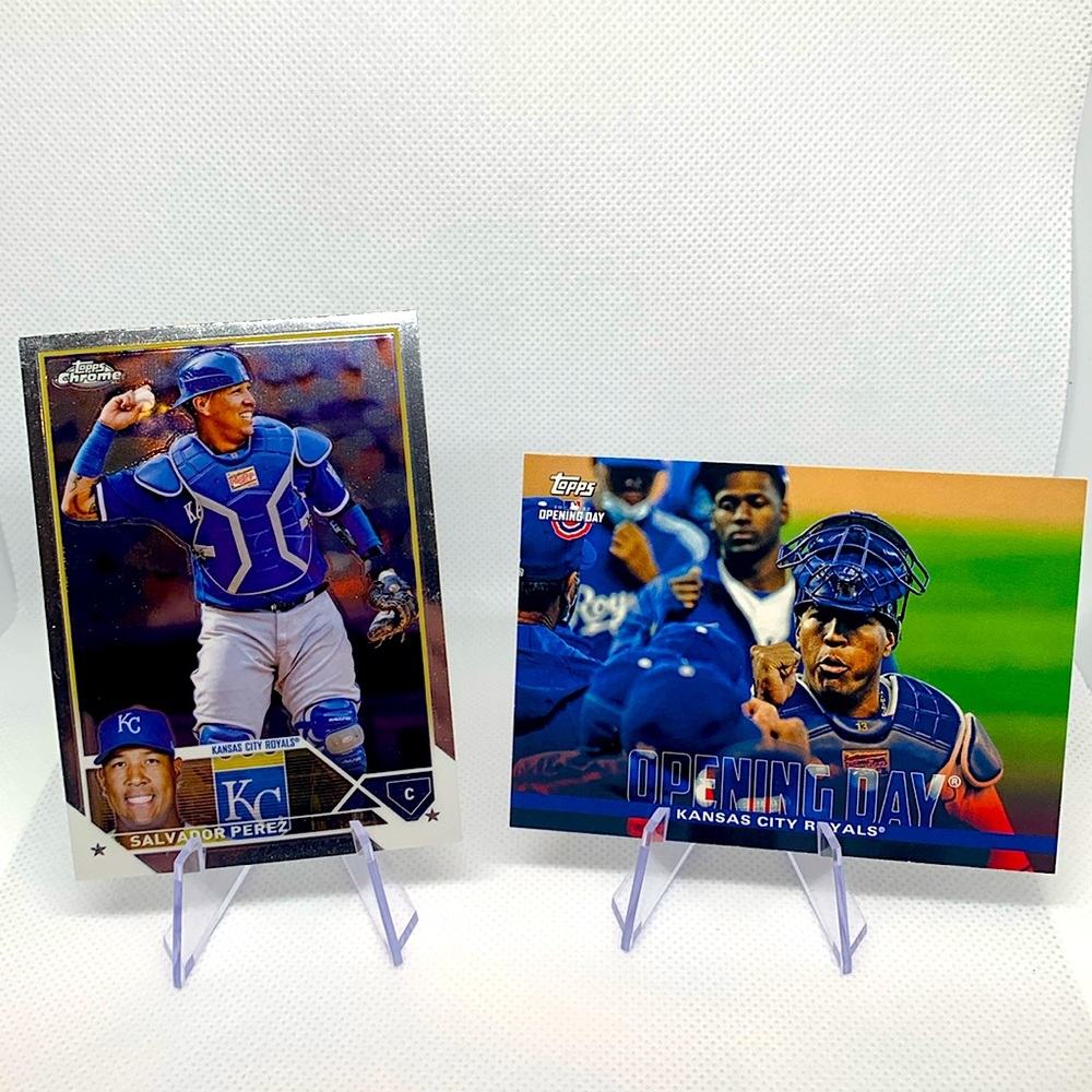 Salvador Perez Topps Chrome & Opening Day KC Royals All Star Future HOF Catcher